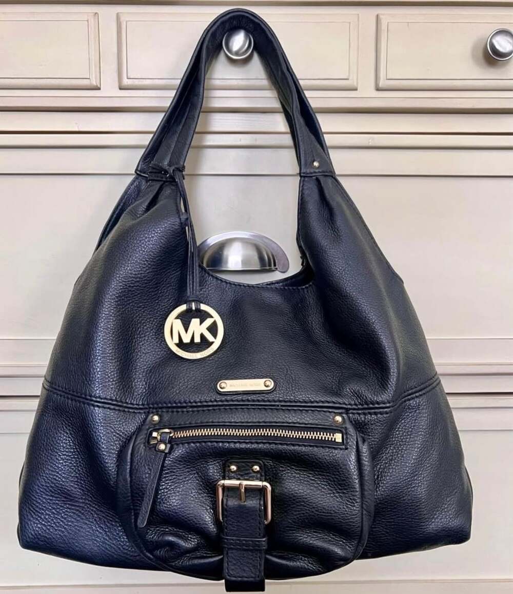 Michael Kors Leather Shoulder Bag Black
